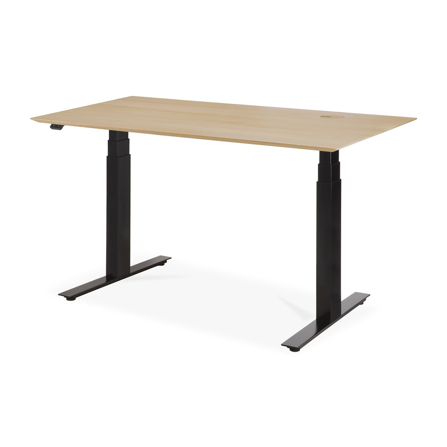 Bok Adjustable Desk - Oak