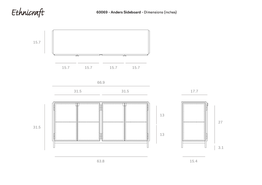 Anders Sideboard - 4 door