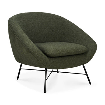 Barrow Lounge Chair - Pine Green