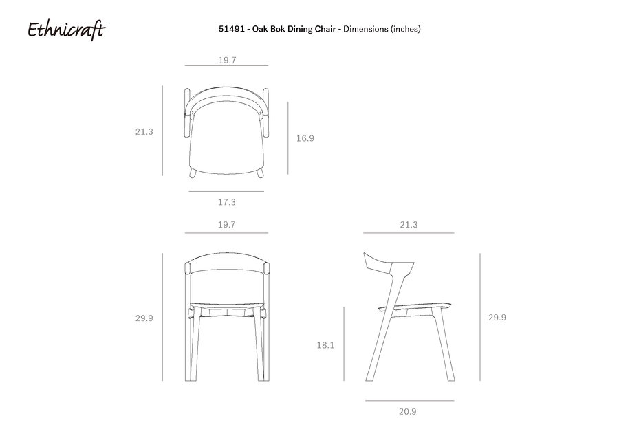 Bok Dining Chair - Teak