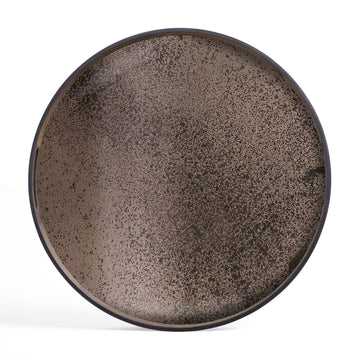 Bronze Mirror Tray - Round / Small