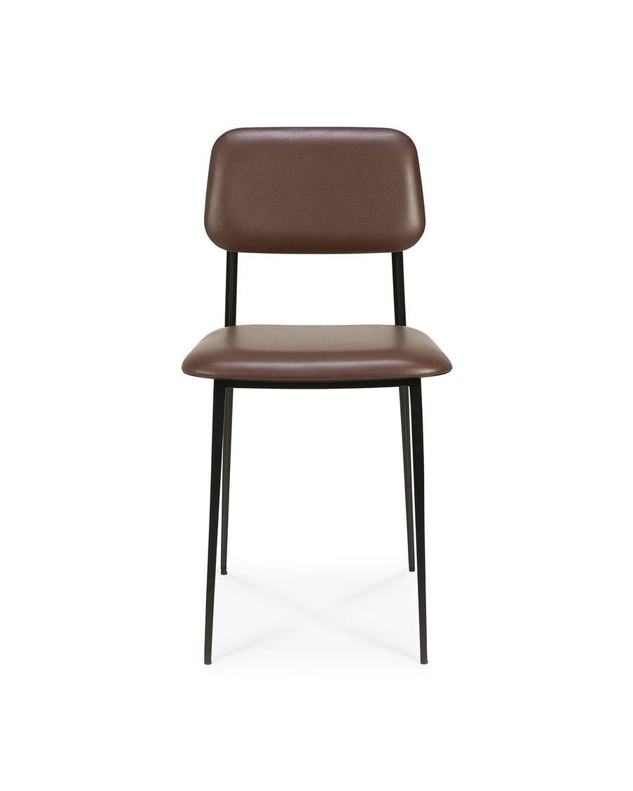 DC Dining Chair - Brown Leather