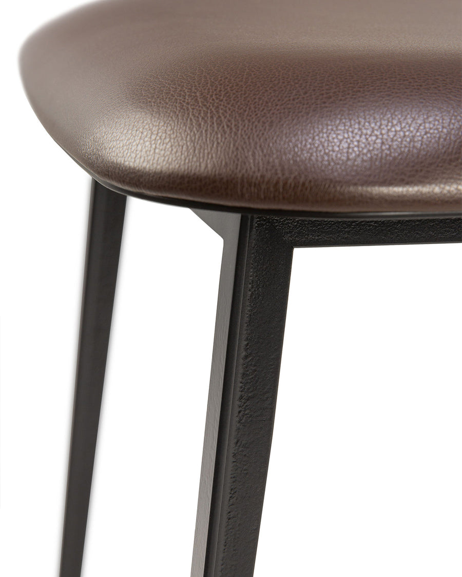 DC Dining Chair - Brown Leather