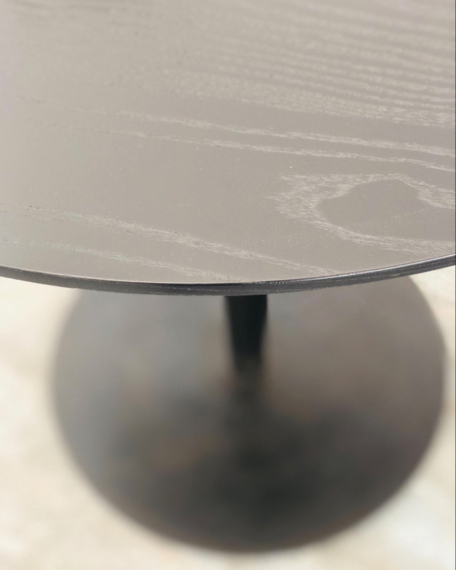 Disco Round Dining Table - Black Ash