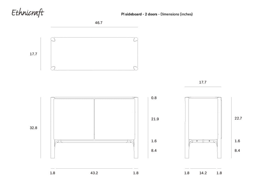 Pi Sideboard - 2 door