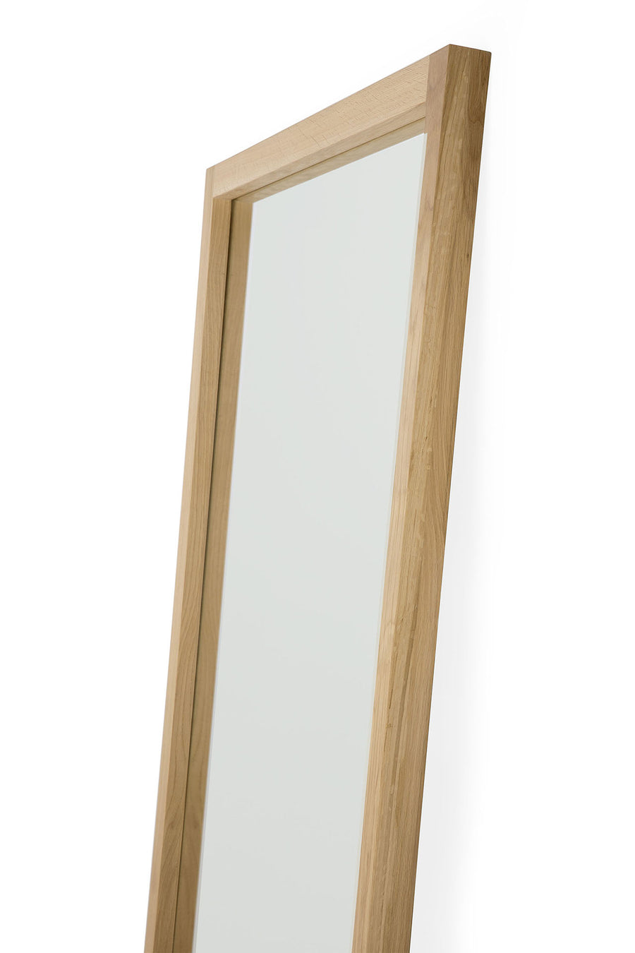 Light Frame Floor Mirror - Oak