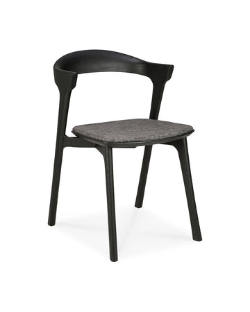 Bok Dining Chair - Black Oak with Grey