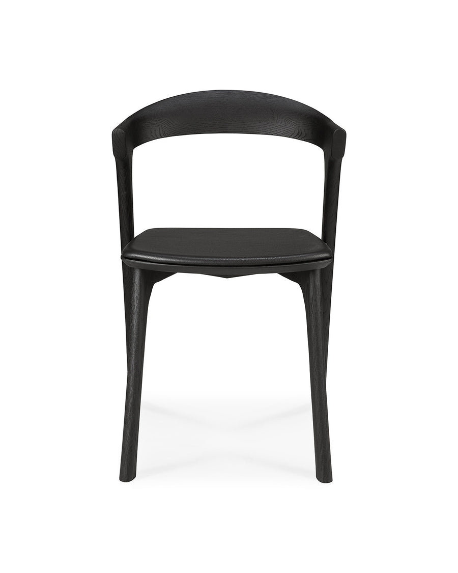 Bok Dining Chair - Black Oak with Leather