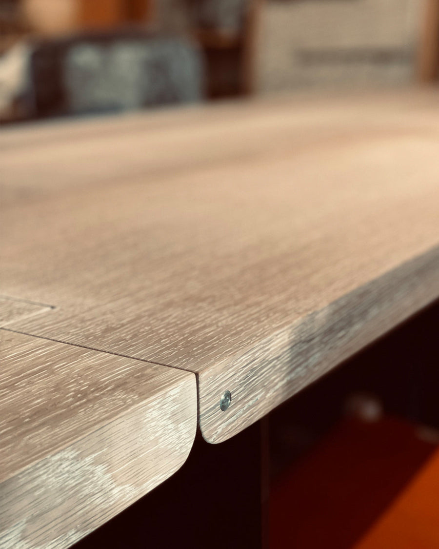 Hinge Extension Dining Table - White Oak