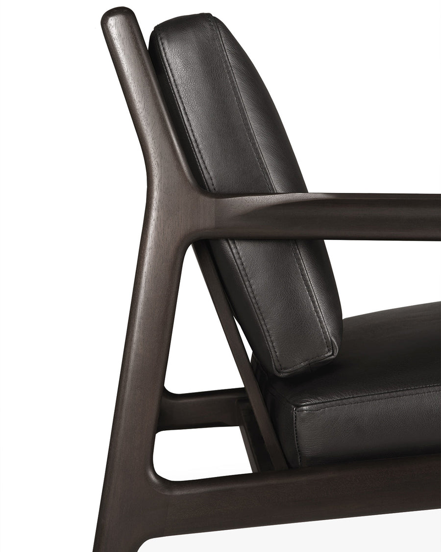 Jack Lounge Chair - Black Leather