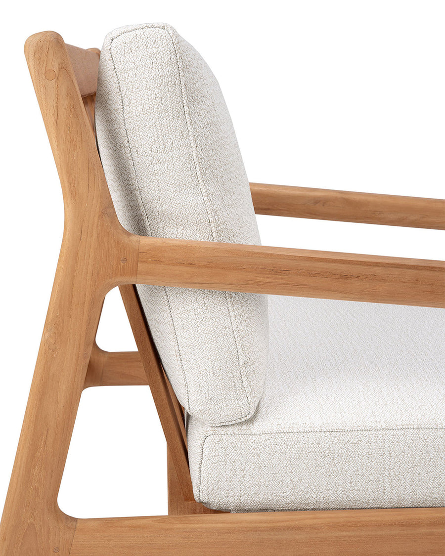 Jack Outdoor Lounge Chair - Teak with Off White