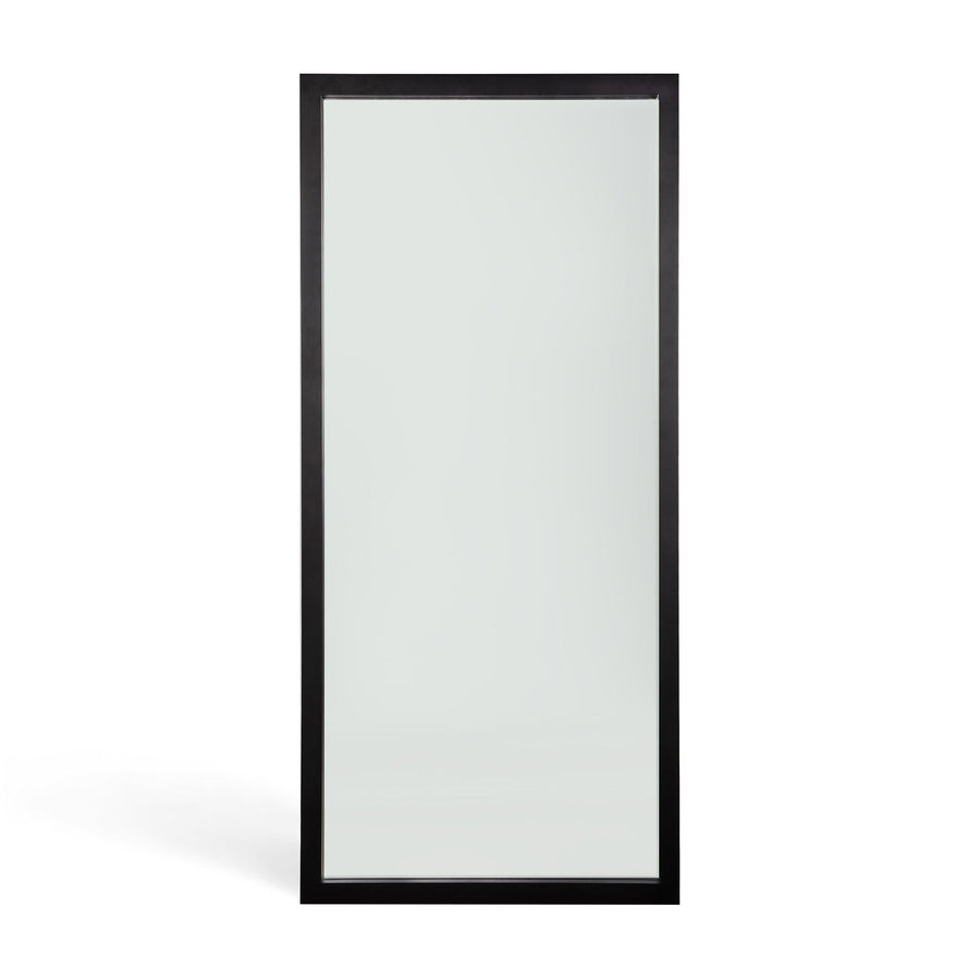 Light Frame Floor Mirror - Black