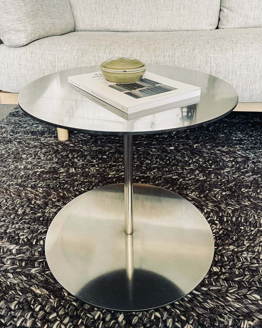 Lollipop Side Table - Polished Stainless