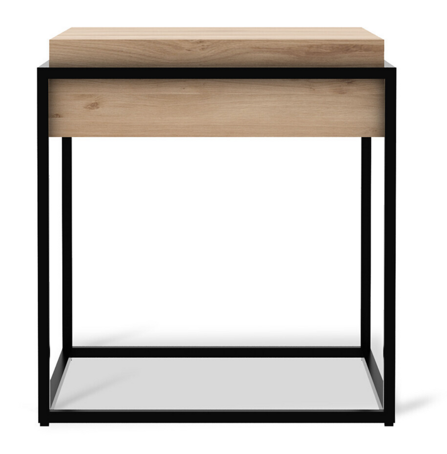 Monolit Side Table - Oak and Black