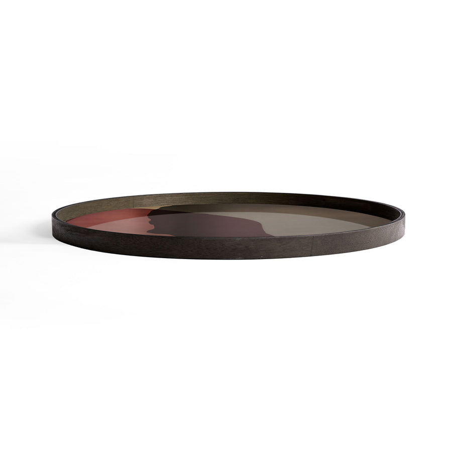 Pinot Combined Dots glass Tray - Round / Extra Large
