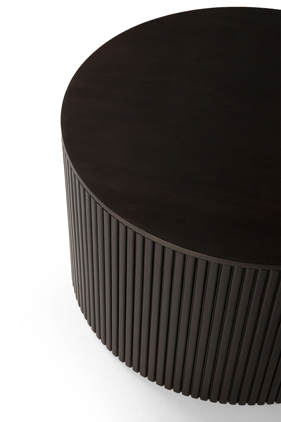 Roller Max Round Side Table - Mahogany