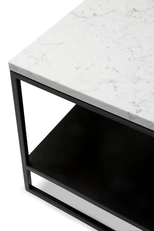 Stone Coffee Table - White Carrara Marble