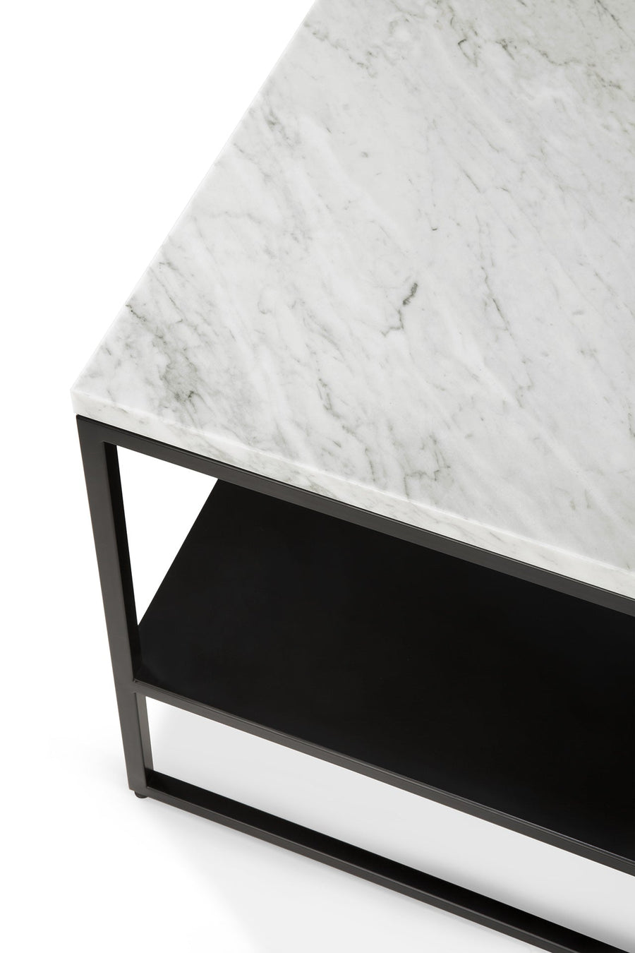 Stone Side Table - White Carrara Marble