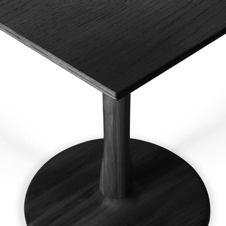 Torsion Square Dining Table - Black Oak