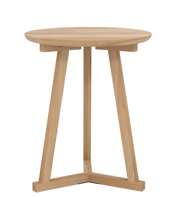 Tripod Side Table - Oak
