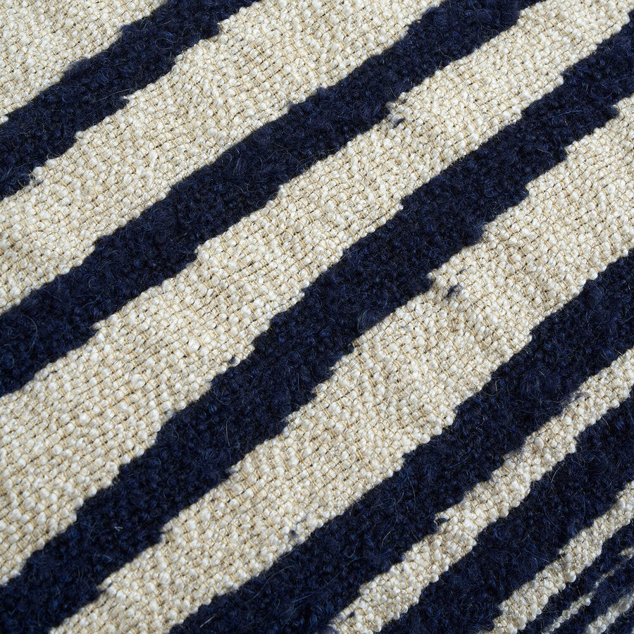 White Stripes Lumbar Cushions - Set of 2