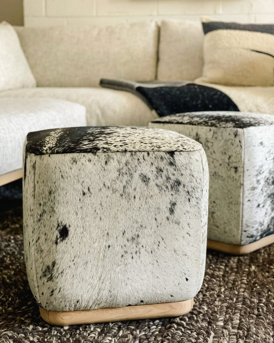 Woody Cube - Speckled Cowhide