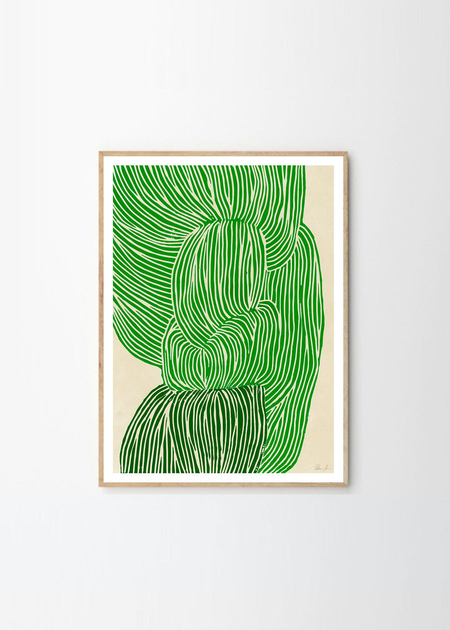 Green Ocean Framed Print